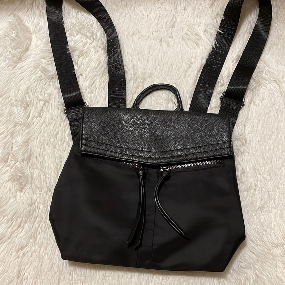 Nwt Botkier New York Trigger Mini Black Nylon Bac… - image 1